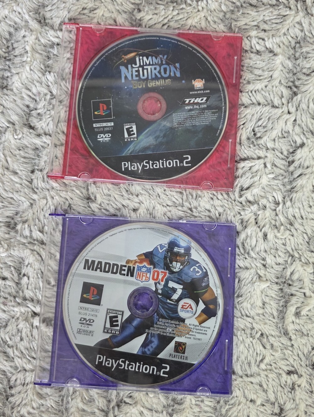 Playstation 2 Video Games Madden NFL 07 and Jimmy Neutron